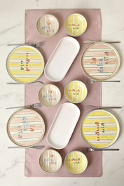 Hermia Set de Desayuno Multicolor de 12 Piezas
